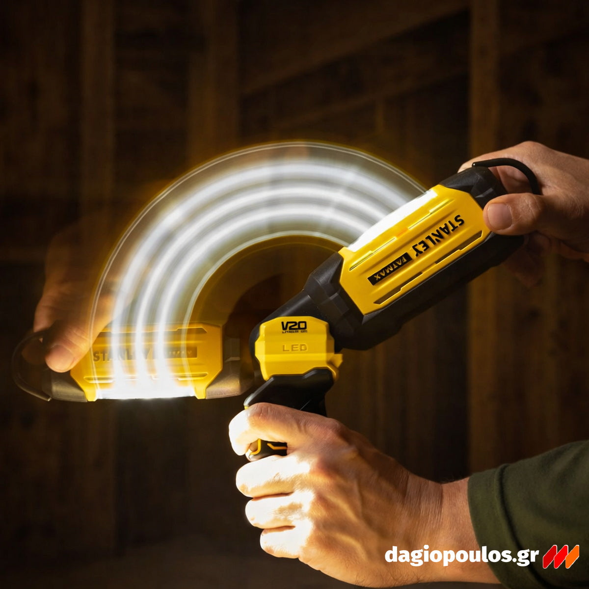 Stanley SFMCL050B-XJ V20 Fatmax Φακός Επιθεώρησης & Εργασίας Μπαταρίας Περιστρεφόμενης Κεφαλής 18V Li-Ion 700 Lumens SOLO