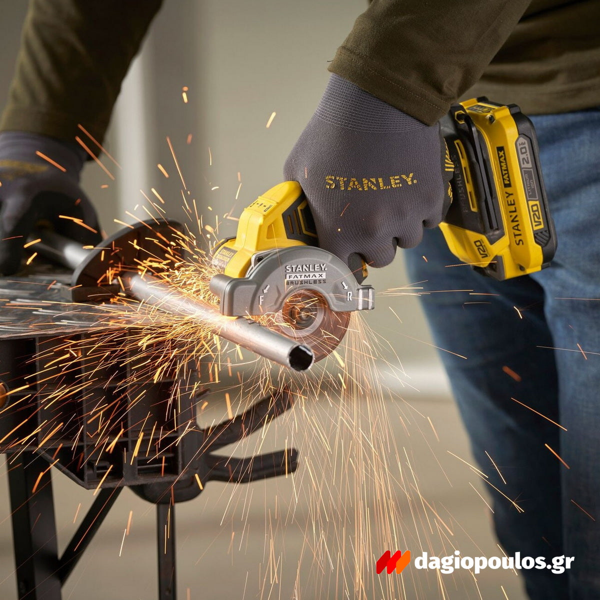 Stanley SFMCM300B-XJ Fatmax V20 Brushless Τροχός Μινι Εργαλείο Κοπής Μπαταρίας 76mm 18V Li-Ion SOLO