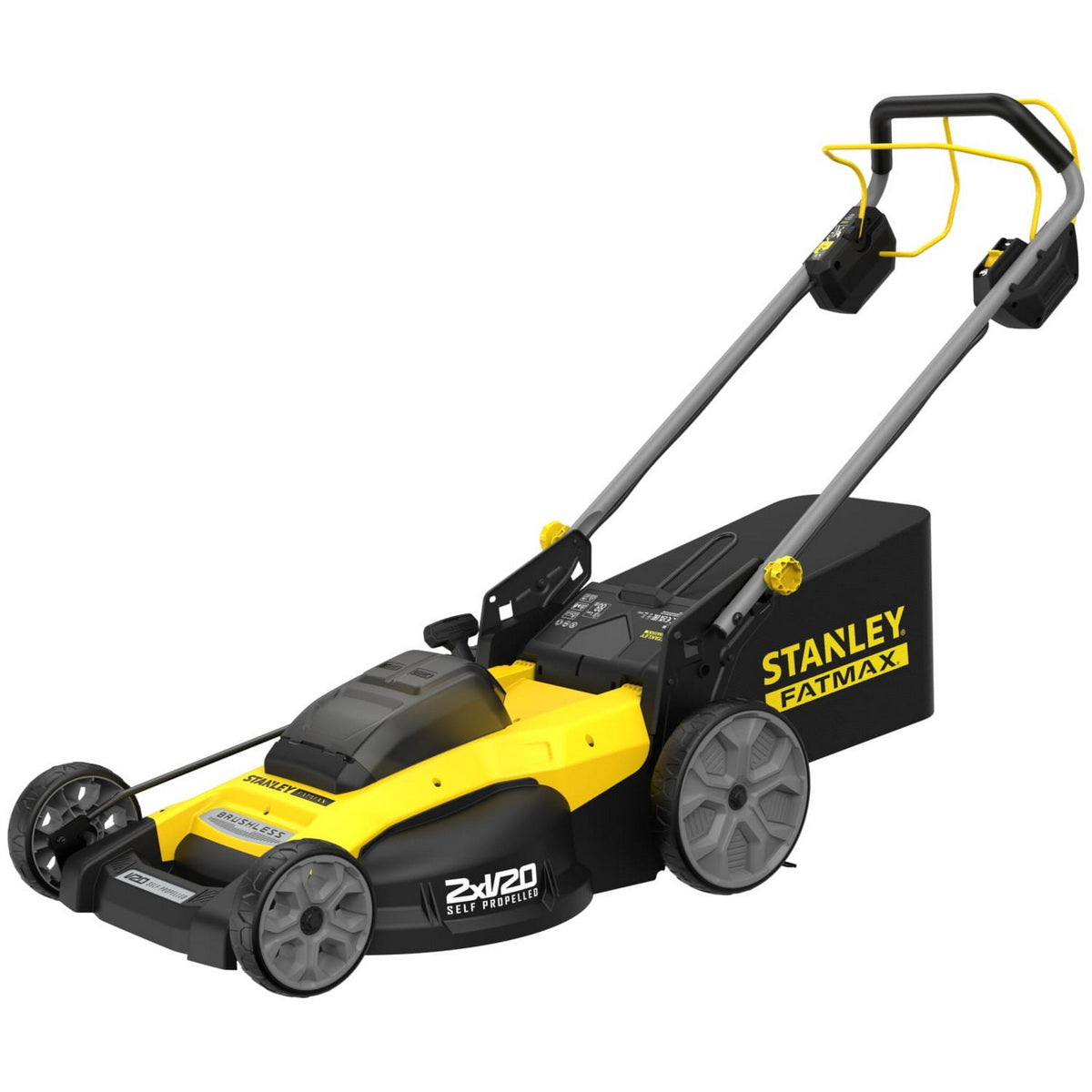 Stanley SFMCMWS251B-XJ V20 Brushless Χλοοκοπτική Μηχανή Γκαζόν Μπαταρίας 36V Li-Ion SOLO