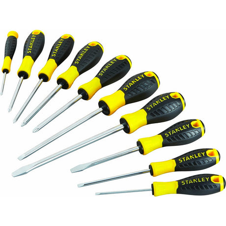 Stanley STHT0-60211 Essential Cushion Grip Συλλογή Κατσαβίδια Σετ 10 Τεμ