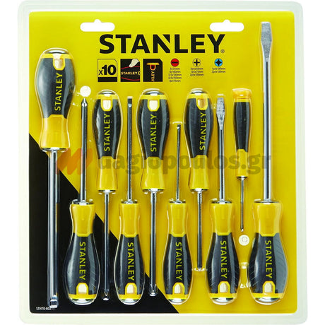 Stanley STHT0-60211 Essential Cushion Grip Συλλογή Κατσαβίδια Σετ 10 Τεμ