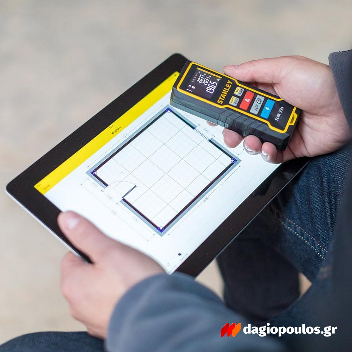 Stanley STHT1-77361 TLM99Si Μετρητής Αποστάσεων Laser Bluetooth 3.0V 35mtr