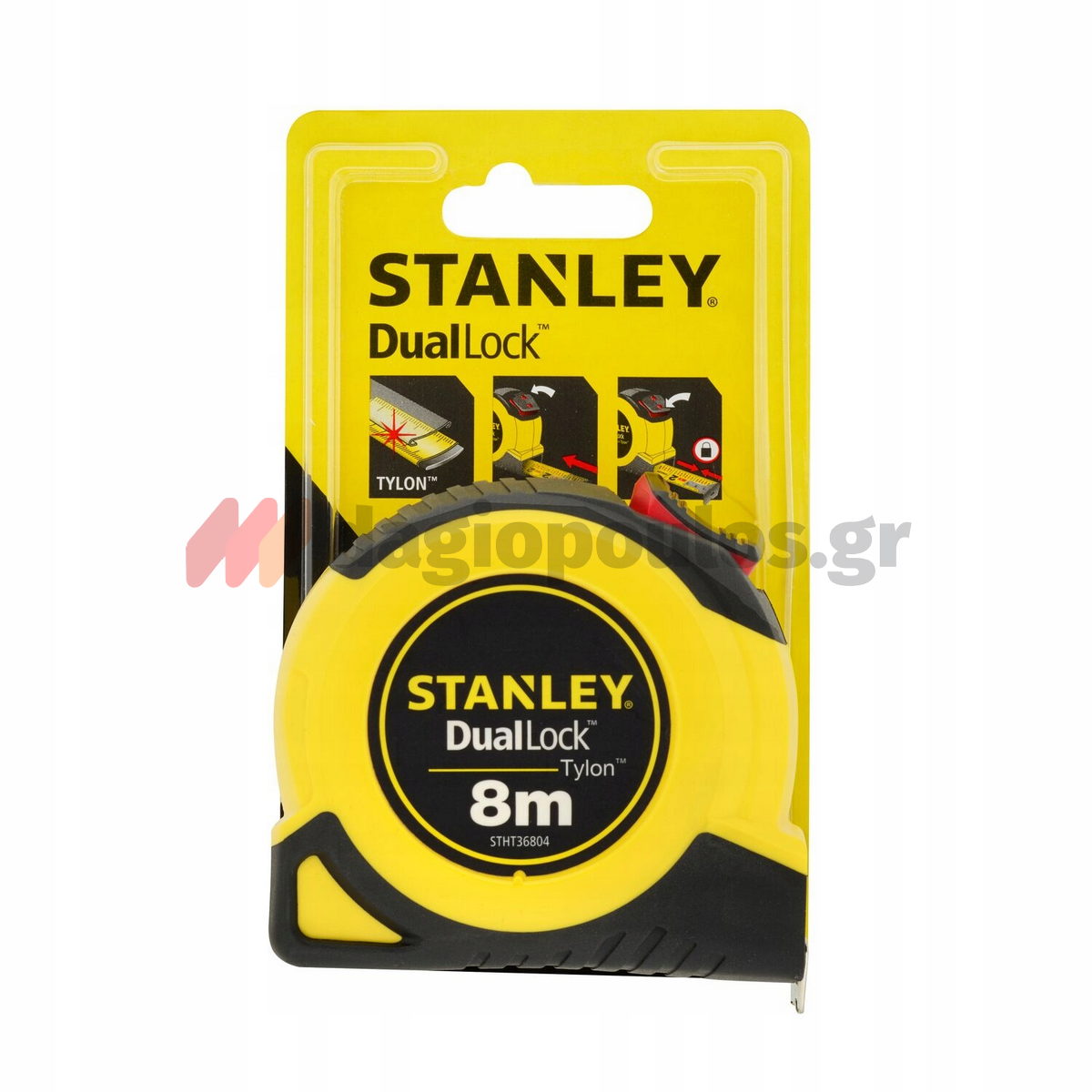 Stanley STHT36804-0 Dual Lock Tylon Μετροτανία 8mtr x 25mm