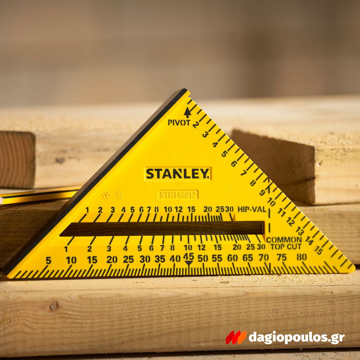 Stanley STHT46013-0 Fatmax QUICKSQUARE® Επαγγελματικός Χάρακας - Τρίγωνο - Γωνιόμετρο Μέτρησης & Σχεδιασμού ABS 300mm Διπλής Κλίμακας