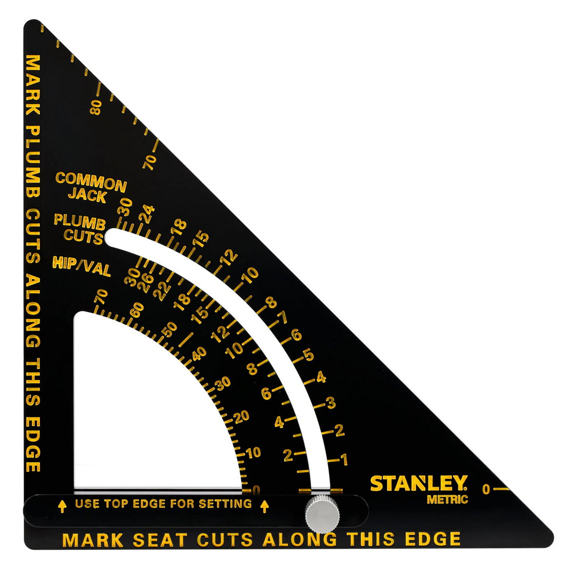 Stanley STHT46056-0 Επαγγελματικός Χάρακας - Τρίγωνο - Γωνιόμετρο Μέτρησης & Σχεδιασμού Αλουμινίου 180mm Ρυθμιζόμενο