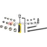 Stanley STMT1-74173 Συλλογή Μανέλα Καστάνιας Με Καρυδάκια 1/2" Σετ 23 Τεμ Σε Θήκη Trans-Module