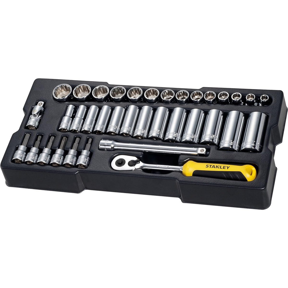 Stanley STMT1-74174 Συλλογή Μανέλα Καστάνιας Καρυδάκια Μύτες 3/8" Σετ 36 Τεμ