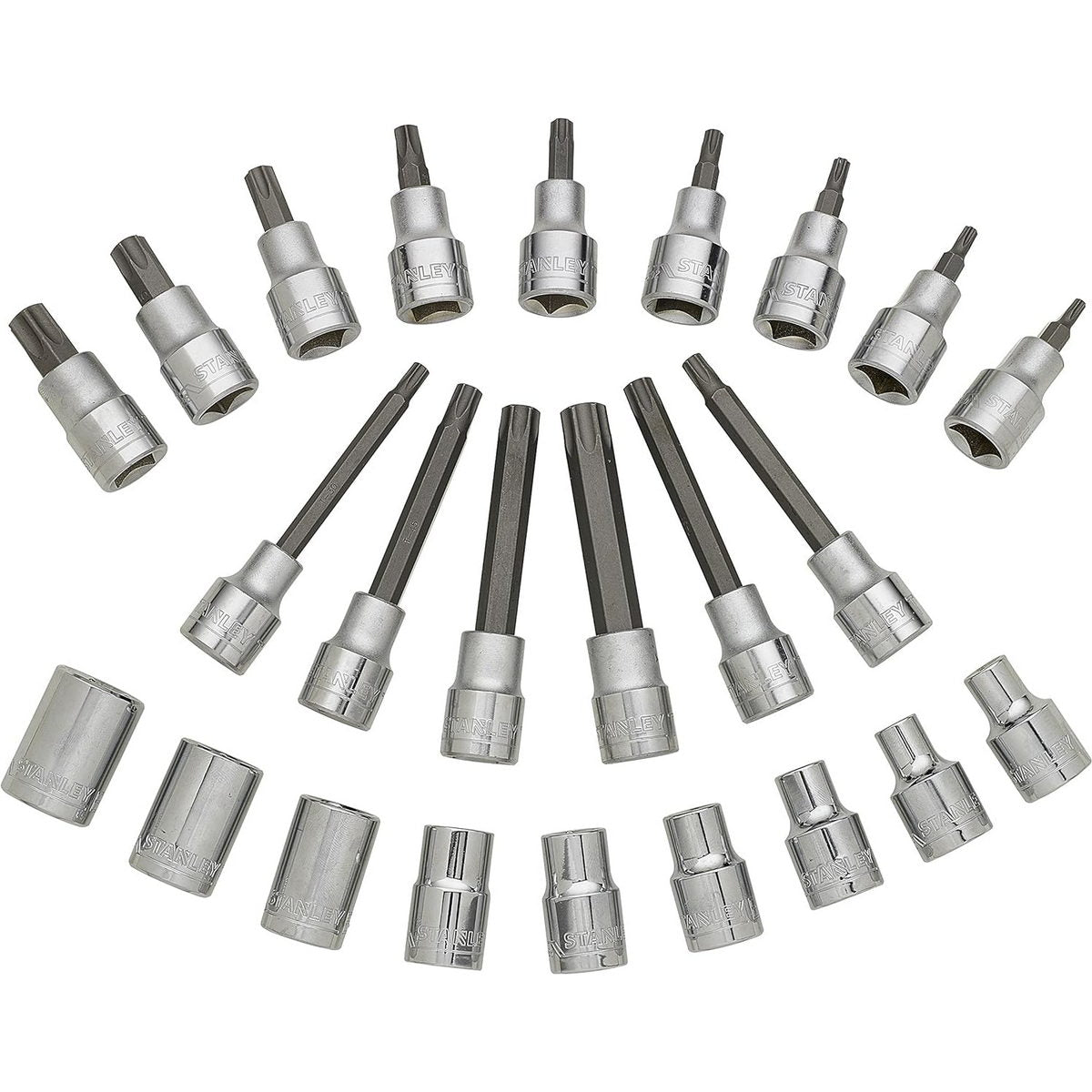Stanley STMT1-74176 Συλλογή Καρυδάκια - Μύτες Torx 1/4" Σετ 24 Τεμ