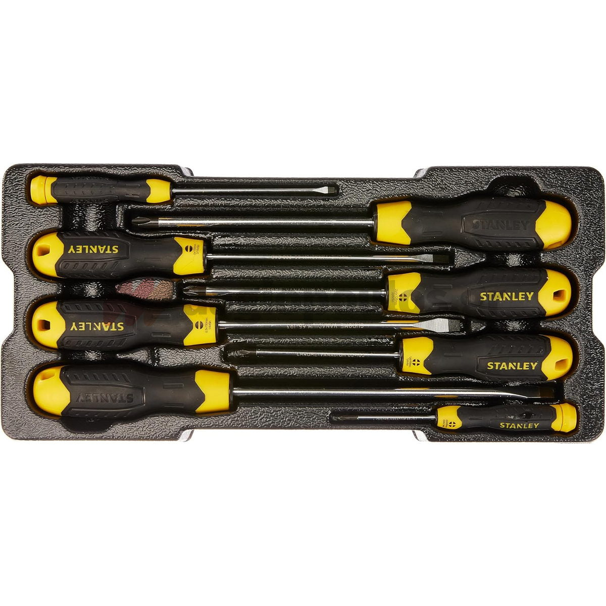 Stanley STMT1-74181 Essential Cushion Grip Συλλογή Κατσαβίδια Σετ 8 Τεμ Σε Θήκη Trans-Module