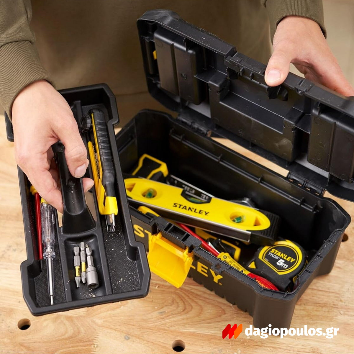 Stanley STST1-75514 Essential Εργαλειοθήκη Με Πλαστικά Κουμπώματα 12"