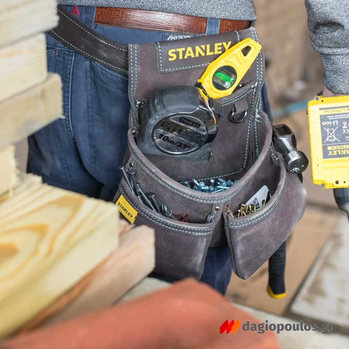 Stanley STST1-80116 Εργαλειοθήκη Μέσης Δερμάτινη