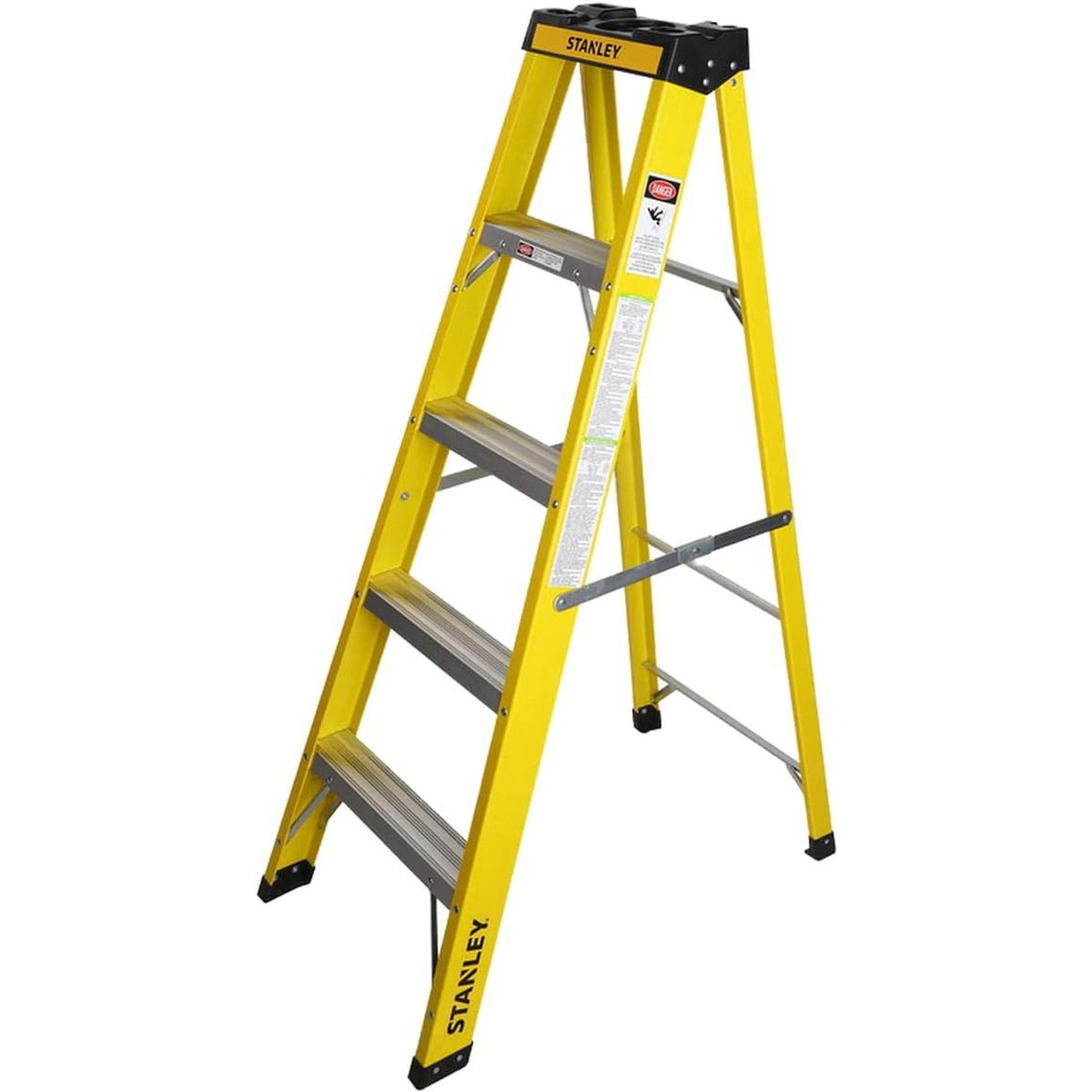 Stanley SXLDFG-004 Επαγγελματική Σκάλα Fiberglass Ηλεκτρολόγων 4 Σκαλιών 144cm