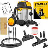 Stanley SXVC20XTE Επαγγελματική Ηλεκτρική Σκούπα Υγρών / Στερεών 1400W Με Δοχείο 20Ltr