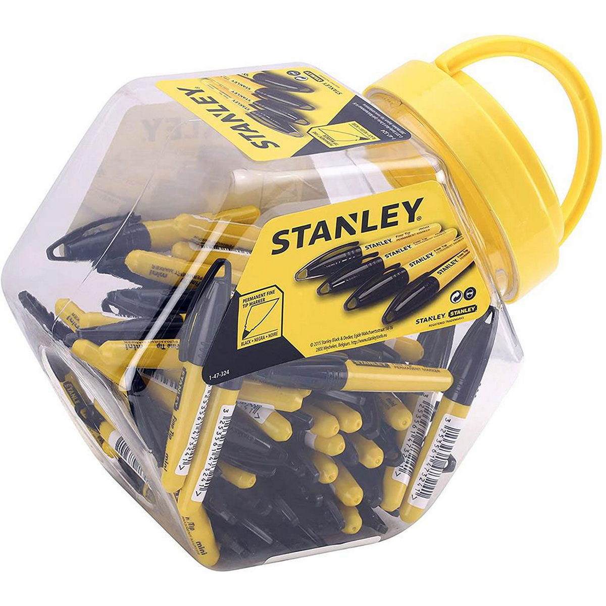Stanley 1-47-324 FatMax Ανεξίτηλος Μαρκαδόρος Μαρκαρίσματος & Σημαδέματος Mini ΜΑΥΡΟΣ