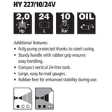 Stanley HY 2271024 Αεροσυμπιεστής Κομπρεσέρ Αέρα Μονομπλόκ 2.0Hp 24Lit