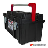 Tayg 168000 N.600Ε Εργαλειοθήκη Κλειστή Με Εταζιέρα & Ταμπακιέρα - Λαβή Αλουμινίου 23.6" 37Lt