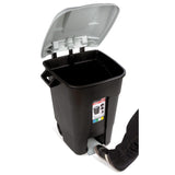 TAYG ECO 421006 Κάδος Απορριμμάτων Με Πεντάλ & Ρόδες 100Ltr ΜΑΥΡΟΣ - ΓΚΡΙ ΚΑΠΑΚΙ