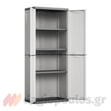 Keter Jolly Tall Ντουλάπα Ψηλή Με 3 Ράφια Γκρι Ανοικτό