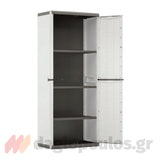 Keter Jolly Tall Ντουλάπα Ψηλή Με 3 Ράφια Γκρι Ανοικτό