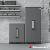 Terry Transforming Pro 4 Ντουλάπα Δίφυλλη Ψηλή Με 3 Μεταλλικά Ράφια Ιταλίας