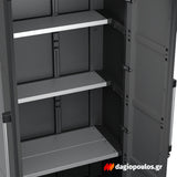 Terry Transforming Pro 4 Ντουλάπα Δίφυλλη Ψηλή Με 3 Μεταλλικά Ράφια Ιταλίας