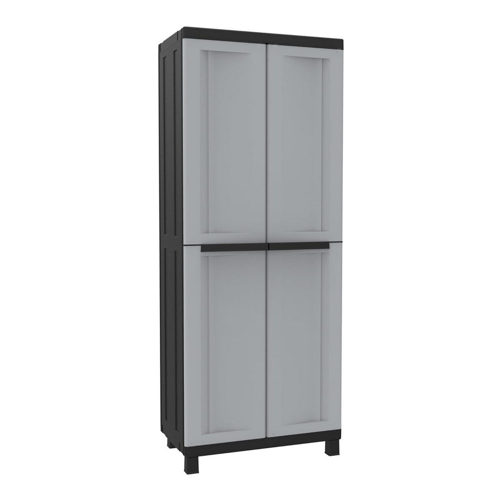 Terry Twist Black 2680 Ντουλάπα Πλαστική Δίφυλλη Με 3 Ράφια Ιταλίας