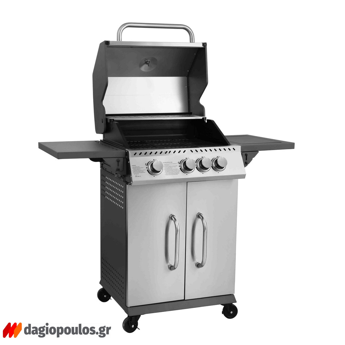 Thermogatz GS GRILL ELITE INOX BBQ Ψησταριά Υγραερίου 3+1  Εστίες 11.5 kW