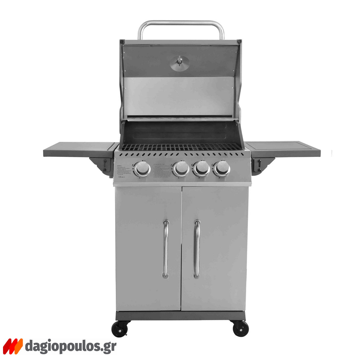 Thermogatz GS GRILL ELITE INOX BBQ Ψησταριά Υγραερίου 3+1  Εστίες 11.5 kW