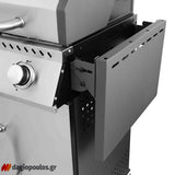 Thermogatz GS GRILL ELITE INOX BBQ Ψησταριά Υγραερίου 3+1  Εστίες 11.5 kW