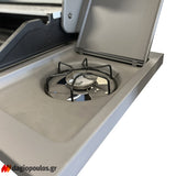Thermogatz GS GRILL ELITE INOX BBQ Ψησταριά Υγραερίου 3+1  Εστίες 11.5 kW