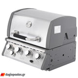 Thermogatz SEMI-PROF TGH-BI-M61 BBQ Ψησταριά Υγραερίου 4+1 Εστιών 17.5kW