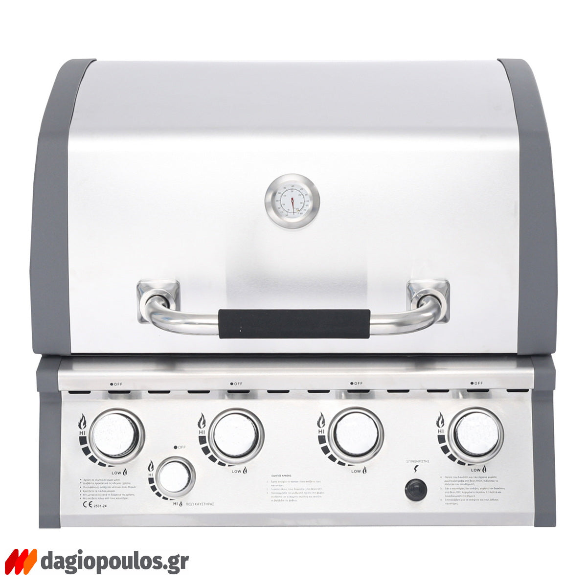 Thermogatz SEMI-PROF TGH-BI-M61 BBQ Ψησταριά Υγραερίου 4+1 Εστιών 17.5kW
