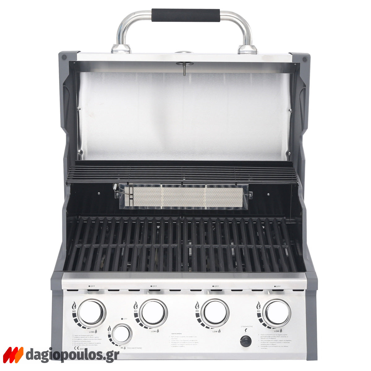 Thermogatz SEMI-PROF TGH-BI-M61 BBQ Ψησταριά Υγραερίου 4+1 Εστιών 17.5kW