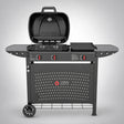 Thermogatz GS GRILL 2 PLANCHA — BBQ ΥΓΡΑΕΡΙΟΥ GS GRILL 2 + PLANCHA 8kW, σε γκρι φόντο με φυσική σκιά
