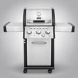 Thermogatz GS GRILL SUPERIOR 3 1 — BBQ ΥΓΡΑΕΡΙΟΥ GS GRILL SUPERIOR 3+1 ΙΝΟΧ - 14kW, σε γκρι φόντο με φυσική σκιά