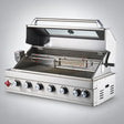 Thermogatz SEMI-PROF TGH-BI-B8B-G — BBQ ΥΓΡΑΕΡΙΟΥ SEMI-PROF TGH-BI-B8B-G 6+1 26,7kW, σε γκρι φόντο με φυσική σκιά