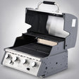 Thermogatz SEMI-PROF TGH-BI-M61 — BBQ ΥΓΡΑΕΡΙΟΥ SEMI-PROF TGH-BI-M61 4+1 17,5kW, σε γκρι φόντο με φυσική σκιά