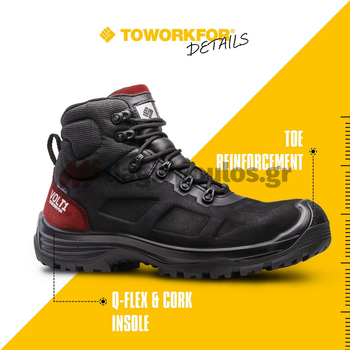 ToWorkFor WATT SB SRC Παπούτσια Ημιμποτάκια Εργασίας Με Προστασία ΕΙΔΙΚΑ ΓΙΑ ΗΛΕΚΤΡΟΛΟΓΟΥΣ | dagiopoulos.gr