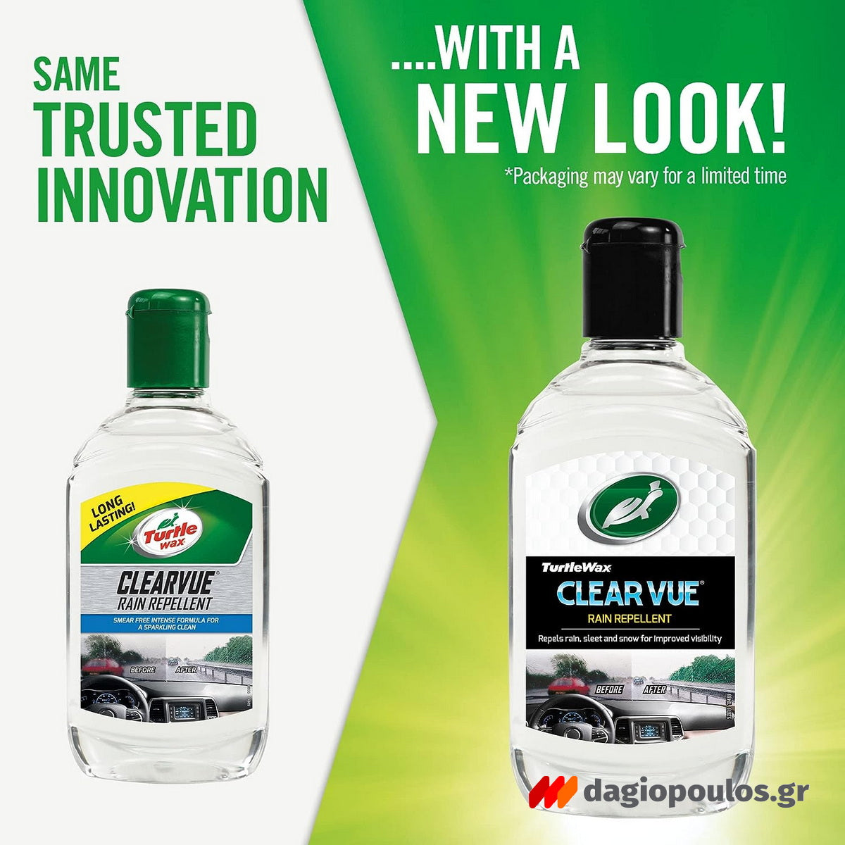 Turtle Wax Clear Vue Rain Repellent Υγροαπωθητικό Παρμπρίζ 300ml