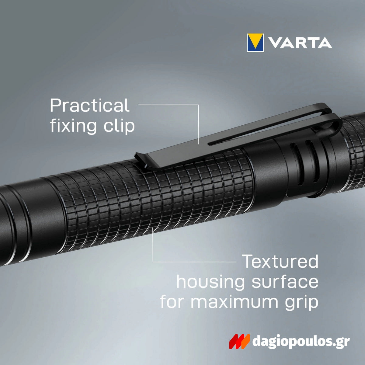 Varta Aluminium Light F10 Pro Φακός Χειρός Led 175 Lumens
