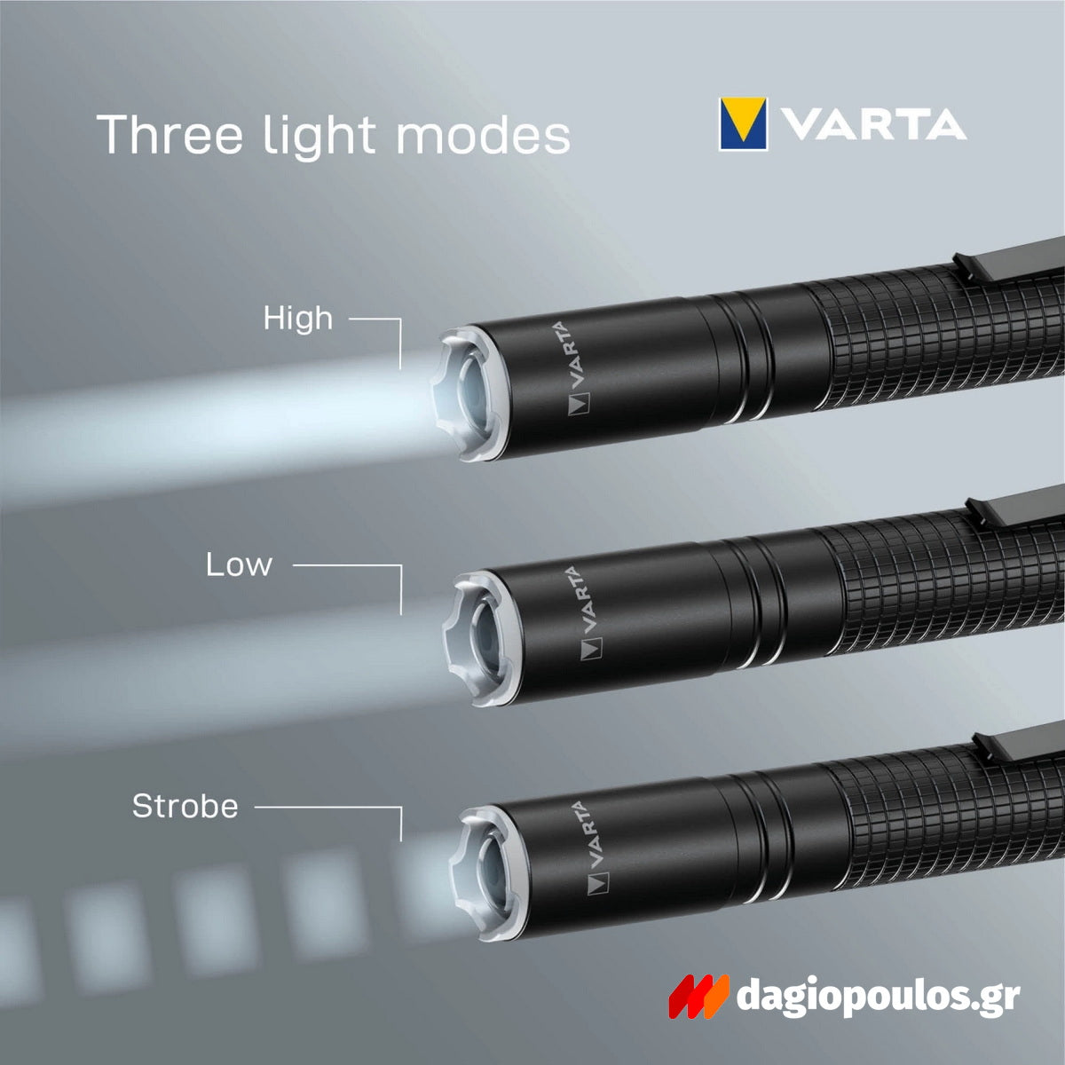 Varta Aluminium Light F10 Pro Φακός Χειρός Led 175 Lumens