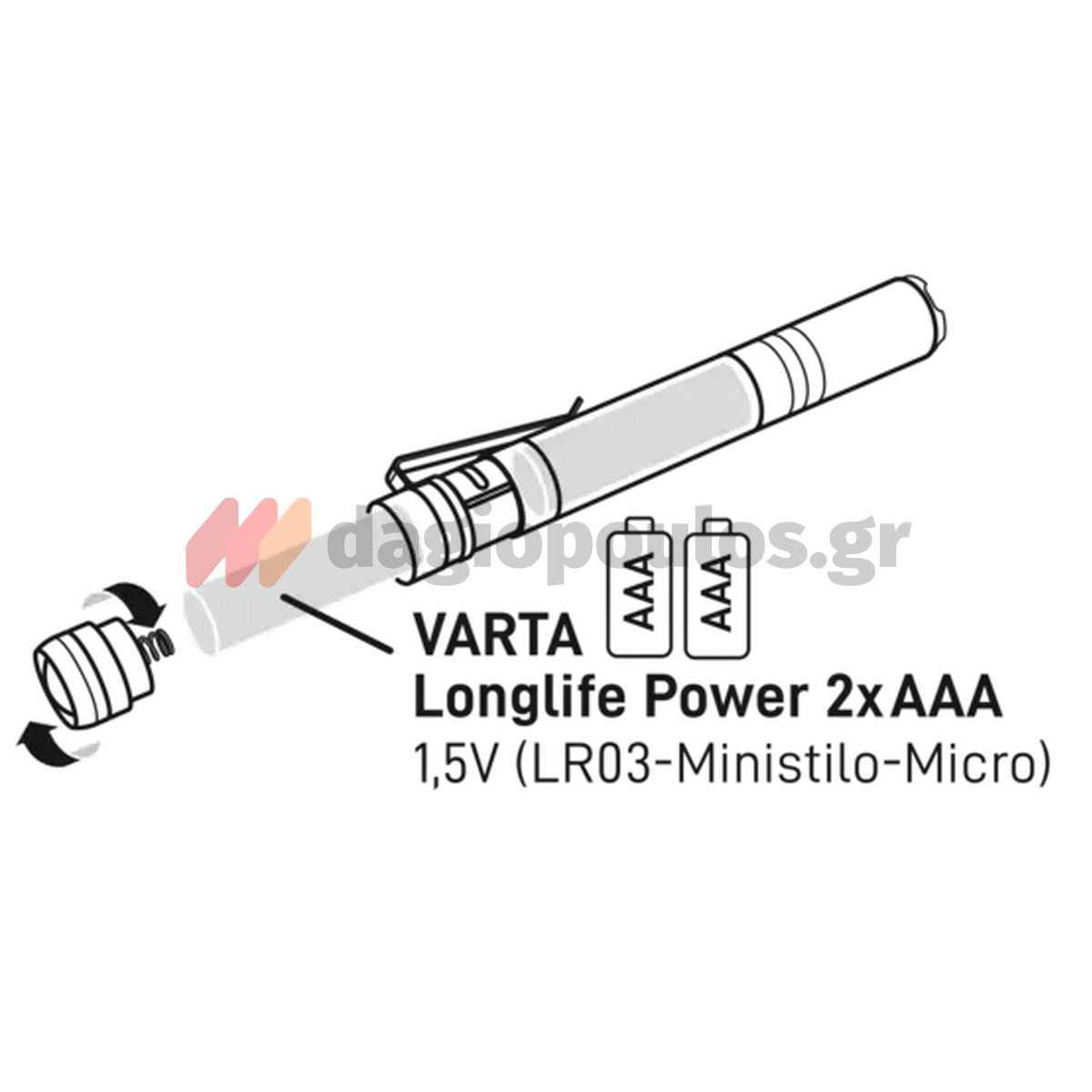 Varta Aluminium Light F10 Pro Φακός Χειρός Led 175 Lumens