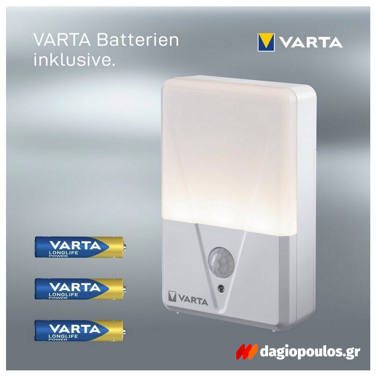 Varta Motion Sensor Night Light Φωτάκι Νυχτός Led Με Αισθητήρα Κίνησης
