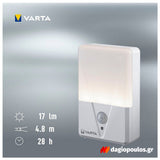 Varta Motion Sensor Night Light Φωτάκι Νυχτός Led Με Αισθητήρα Κίνησης