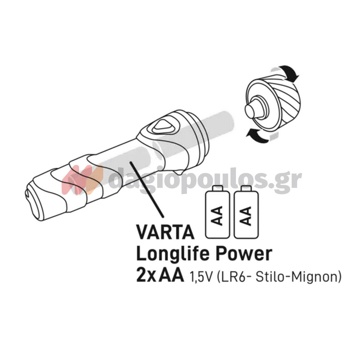 Varta Day Light Multi F20 Φακός Χειρός Led 40 Lumens