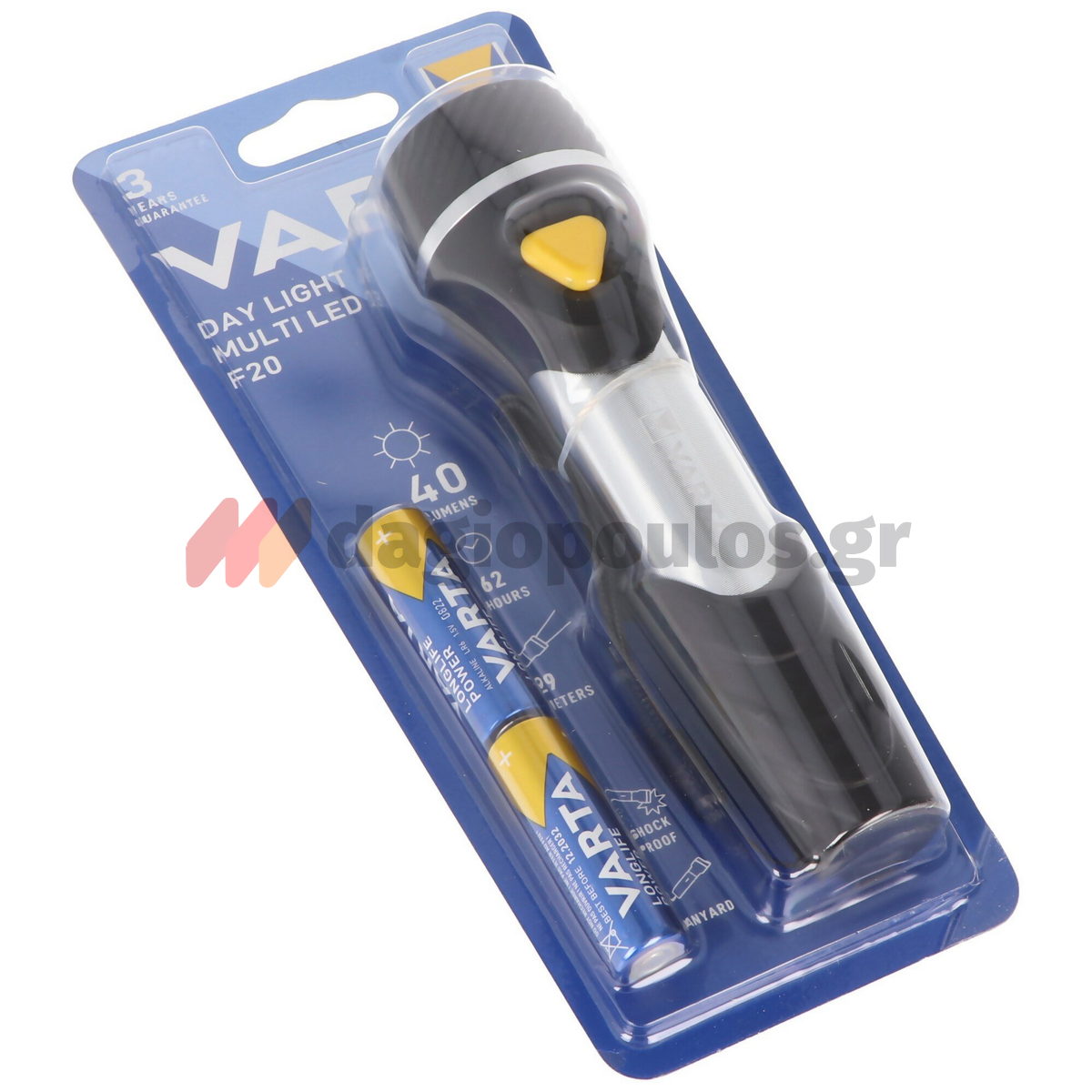 Varta Day Light Multi F20 Φακός Χειρός Led 40 Lumens