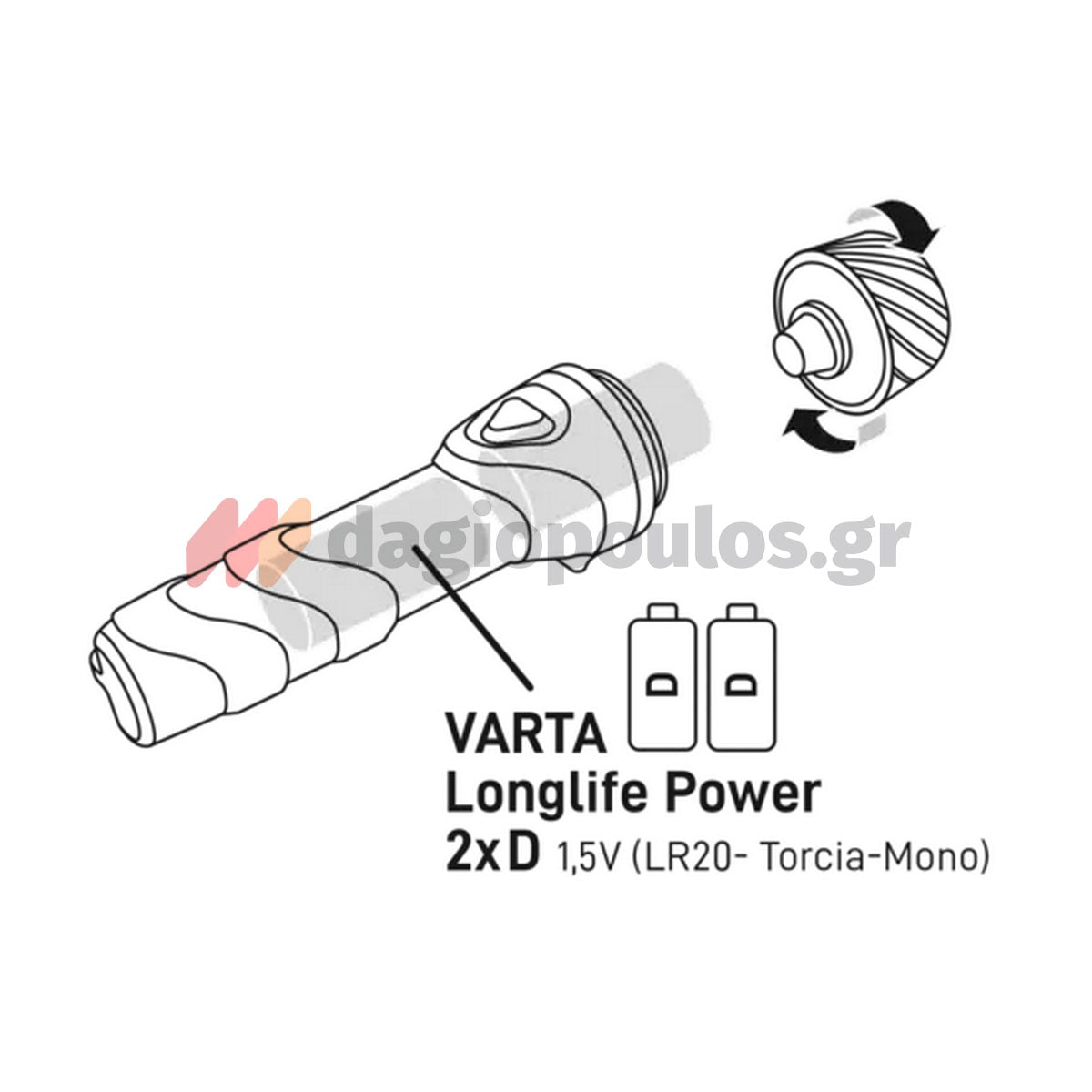 Varta Day Light Multi F30 Φακός Χειρός Led 70 Lumens