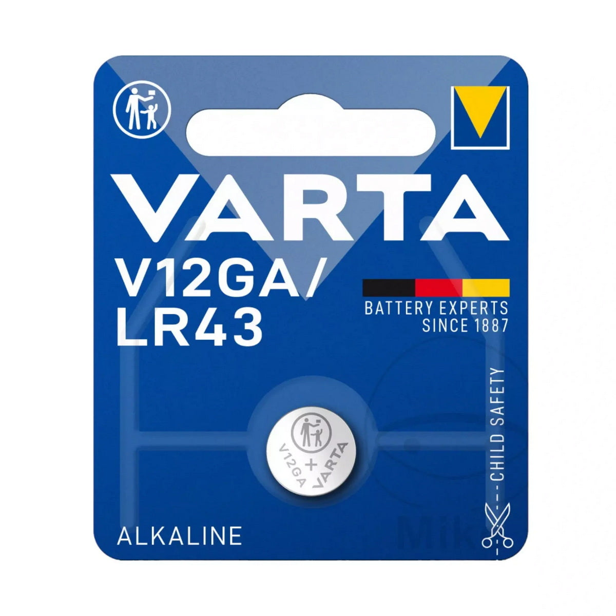 Varta V12GA LR43 Αλκαλική Μπαταρία Πλακέ 1.5V
