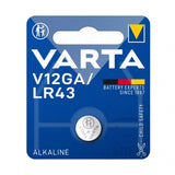 Varta V12GA LR43 Αλκαλική Μπαταρία Πλακέ 1.5V