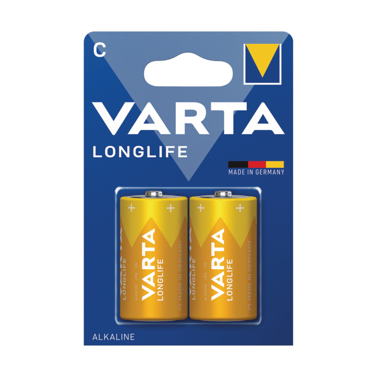 Varta Longlife Αλκαλικές Μπαταρίες Μακράς Διάρκειας C Σετ 2 Τεμ